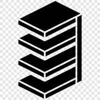 Bücherregale, Bücher, Literatur, Bücherregale für symbol