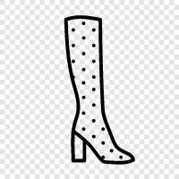 boots, women s boots, western boots, high boots icon svg