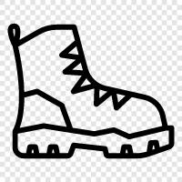 boots, outdoor boots, shoes, hiking icon svg