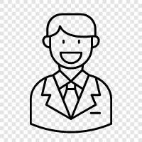 boss, supervisor, executive, business manager icon svg