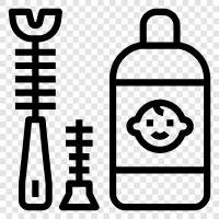 bottle brush, cleaning brushes, brush for bottles, cleaning materials icon svg