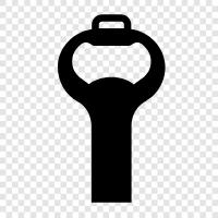 şişe kapağı, şişe üstü, konserve açacağı, corkscrew ikon svg