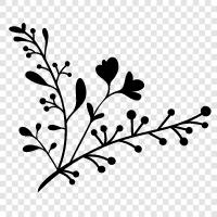 Blumen, Blumenhändler symbol