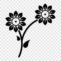 bouquets, arrangements, garden, gardening icon svg