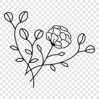 bouquets, floral, garden, garden flowers icon svg