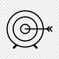 bow, target, shooting, sport icon svg