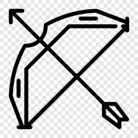 Bogen, Bogenjagd, Jagd, Zielschießen symbol