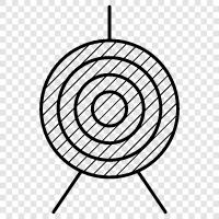 bow, shooting, target, hunting icon svg