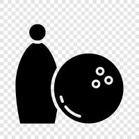 bowling equipment, bowling balls, bowling pins, bowling alley icon svg