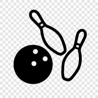 bowling, sport, recreation, ball icon svg