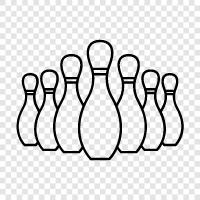 bowling, bowling pins for sale, bowling ball, bowling ball pins icon svg