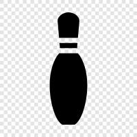 bowling, pins, bowling alley, bowling ball icon svg