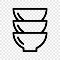 bowls, bowls of cereal, breakfast bowls, cereal bowls icon svg