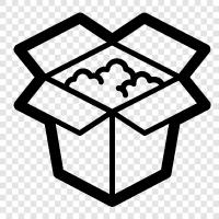 boxes, packing boxes, shipping boxes, to go box icon svg