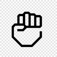 boxing, martial arts, combat, tournament Fist icon svg