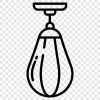 Boxing, Punching Bag, Training, Fitness icon svg