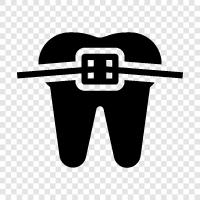 braces, teeth, teeth alignment, dental care icon svg