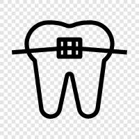 braces, teeth, dental, treatment icon svg