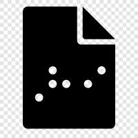 Braille, Blind, Accessibility, PDF icon svg