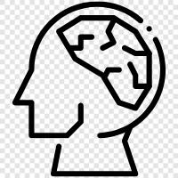 brain, cortex, lobes, hippocampus icon svg