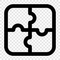 Brain Teasers, Logic Puzzles, Jigsaw Puzzles, Symbol Puzzles icon svg