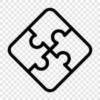 brain teasers, logic puzzles, math puzzles, jigsaw puzzles icon svg