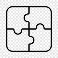 brainteaser, jigsaw, puzzling, puzzling game icon svg