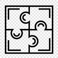 brainteasers, mind games, logic puzzles, jigsaw puzzles icon svg