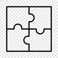 brainteasers, logic puzzles, jigsaws, kites icon svg