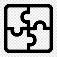 brainteasers, logic puzzles, jigsaws, picture puzzles icon svg