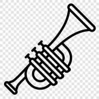 pirinç, müzik, enstrüman, brass band ikon svg