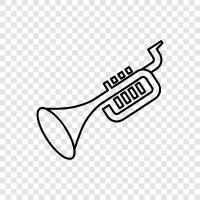 pirinç, brass enstrüman, brass enstrüman müziği, brass müzik ikon svg