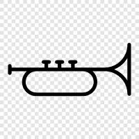 Blechbläser, Musik, Trompete symbol