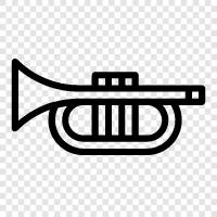 brass, brass instruments, music, brass band icon svg