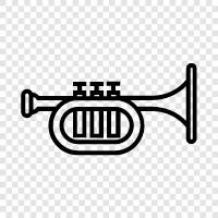 brass, brass instruments, brass players, brass sheet music icon svg