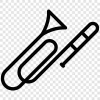 brass, euphonium, valve trombone, slide trombone icon svg