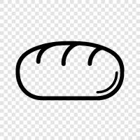 bread, sandwich, baguette, French bread icon svg