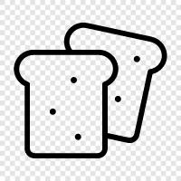 bread, slices, bakery, breadshop icon svg