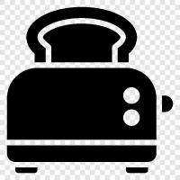 bread, toaster oven, toaster, bagel icon svg