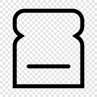 Brot, Bäckerei, Brotmacher, Brotpudding symbol