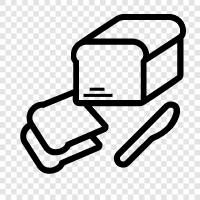 breadmaker, bread recipes, breadmaker reviews, bread ingredients icon svg