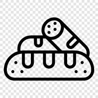 Brotherstellung, Brotmehl, Brotmaschine, Brotteig symbol