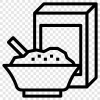 breakfast, cereal, packed, breakfast food icon svg