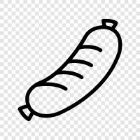 breakfast, breakfast sausage, breakfast links, breakfast links sausage icon svg