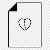 breakup, letter of breakup, letter of breakup, breakup icon svg