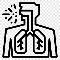 Breathing, Asthma, COPD, Pneumonia icon svg