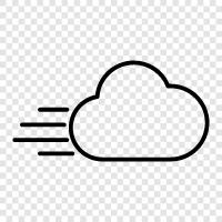 breezy, gusty, windy, stormy icon svg