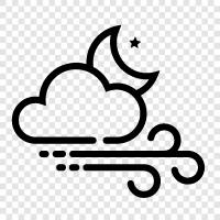 breezy, gusty, windy conditions, wind chills icon svg