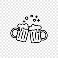 brewing, ales, lagers, beer drinking icon svg