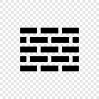 brick, wall, building, construction icon svg